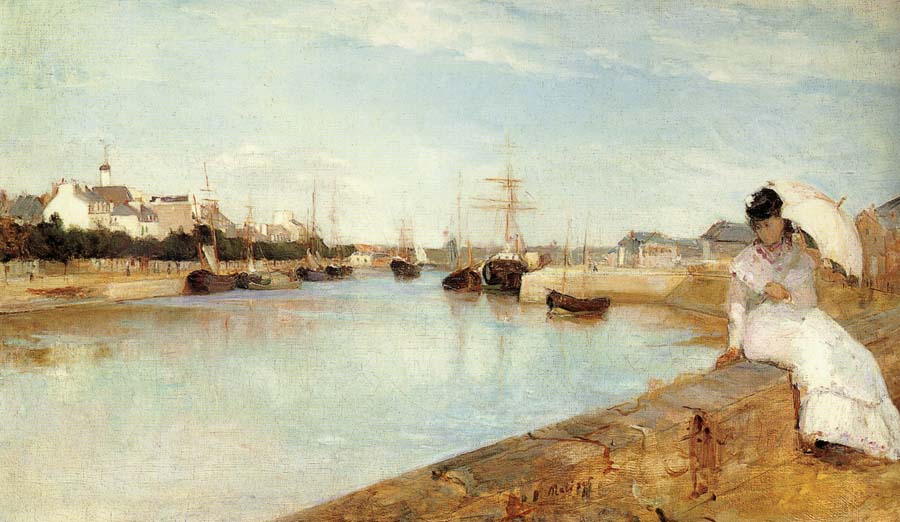 Berthe Morisot The Harbor at Lorient